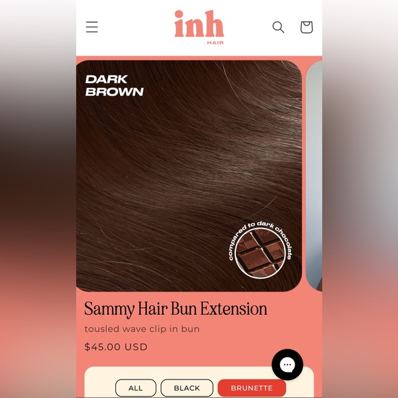 Insert Name Here Sammy Dark Brown Hair Bun Extension - Picture 2 of 5